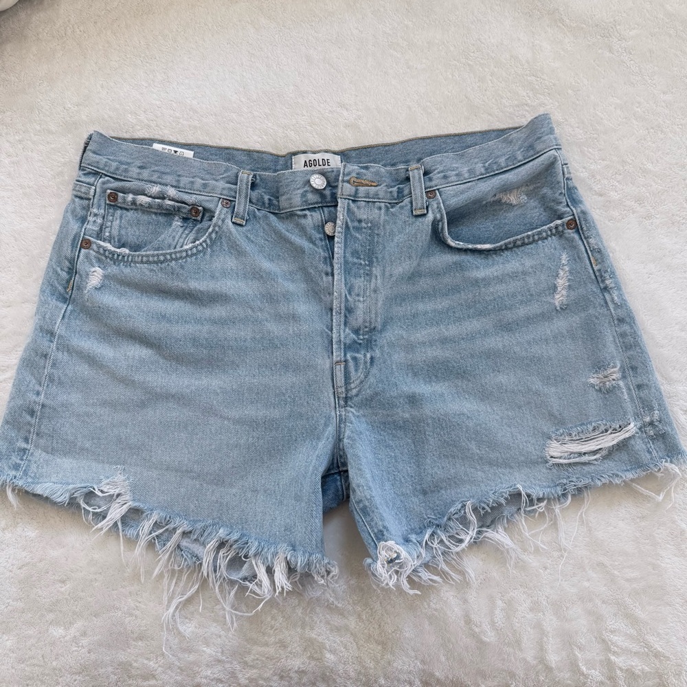 Agolde Parker Long - Light Blue size 32